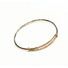 PULSERA DE PLATA CHAPADA ORO AJUSTABLE