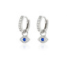 pendiente-aros-eye-plata con circonitas