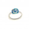 ANILLO DE PLATA ESMALTADA GRIEGO