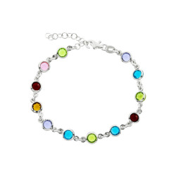 Pulsera-plata-circonitas-colores-variados-Enigma-plata