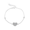 Pulsera-plata-corazón-Enigma-plata