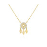 Collar-plata-atrapa-sueños-acabado-oro-Enigma-plata