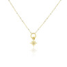 Collar-estrella-polar-acabado-oro-Enigma-plata