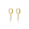 Pendientes-plata-acabado-oro-gota-Enigma-plata