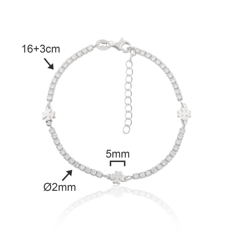 Pulsera-tréboles-plata-circonitas-Enigma-plata