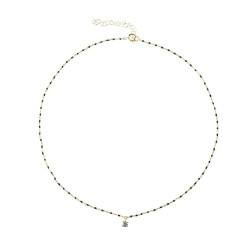 Collar-plata-salamandra-negro-Enigma-plata