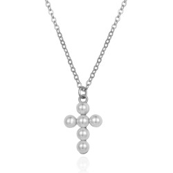 Collar-plata-acabado-rodio-eternal-cruz-perlas-Enigma-plata
