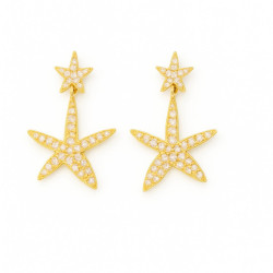pendientes-estrella-acabado-oro-Enigma-plata