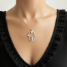 Collar-plata-manos Fátima-imagen-modelo-Enigma-plata