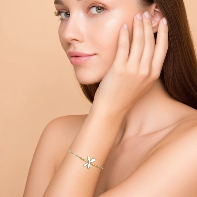 Pulsera-plata-libélula-Enigma-plata