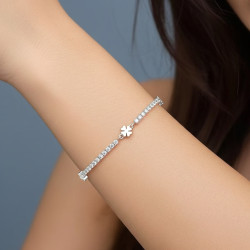 Pulsera-tréboles-plata-circonitas-Enigma-plata