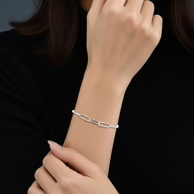 Pulsera-plata-eslabones-y-circonitas-imagen-modelo-Enigma-plata