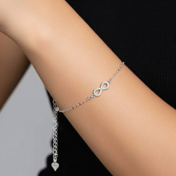 Pulsera-plata-infinitos-imagen-modelo-Enigma-plata