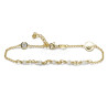 Pulsera-plata-acabado-oro-perlas-y-medalla-Enigma-plata