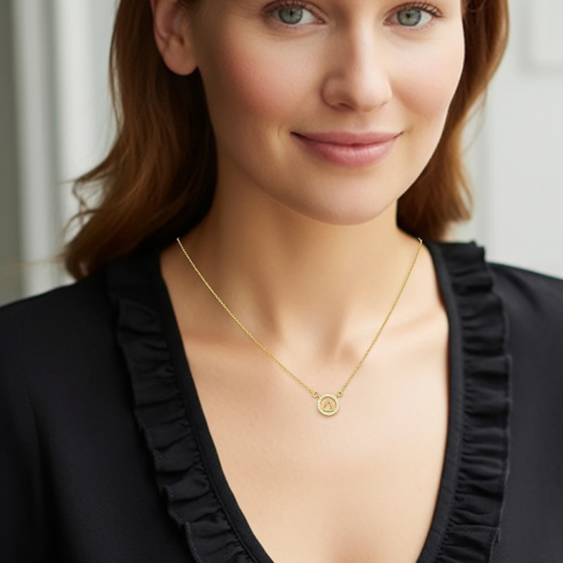 Collar-plata-acabado-oro-corazón-Enigma-plata