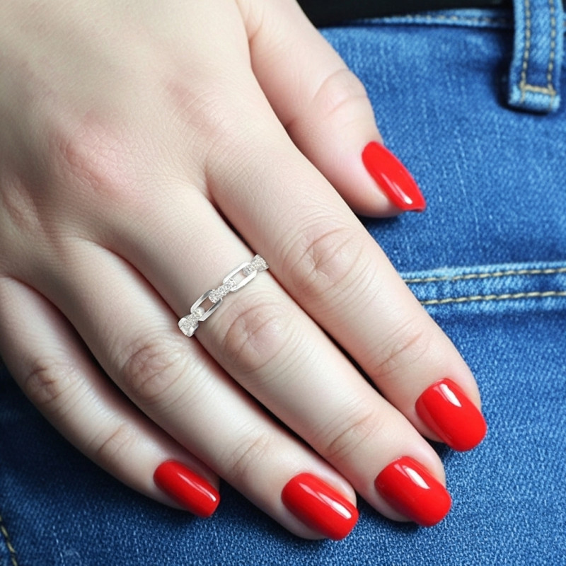 Anillo-plata-cadenas-imagen-modelo-Enigma-plata