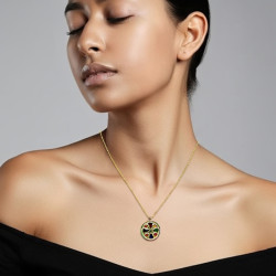 Collar-plata-acabado-oro-colores-esmaltados-Enigma-plata