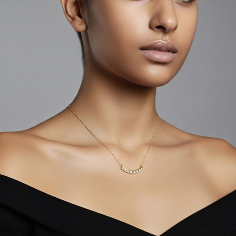 Collar-plata-acabado-oro-imagen-modelo-Enigma-plata