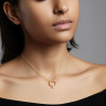 Collar-plata-acabado-oro-imagen-modelo-Enigma-plata
