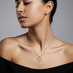 Collar-plata-atrapa-sueños-imagen-modelo-Enigma-plata