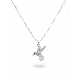 Collar-plata-colgante-colibrí-Enigma-plata