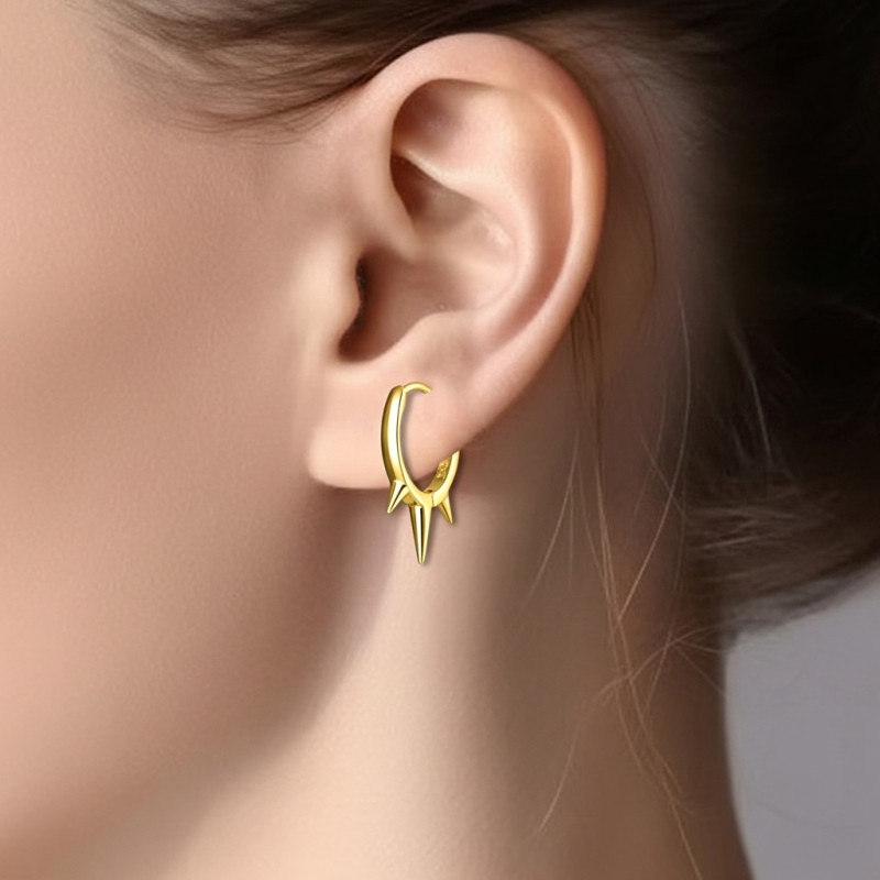 Pendientes-aros-picos-imagen-modelo-Enigma-plata