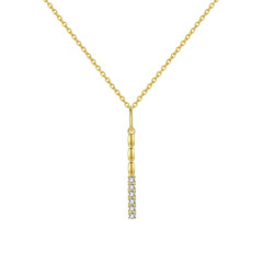 Collar-plata-barrita-circonitas-blancas-acabado-oro-Enigma-plata