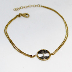 pulsera-plata-acabado-oro-medalla-árbol-vida-Enigma-plata