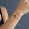 Pulsera-plata-acabado-oro-medalla-árbol-vida-imagen-modelo-Enigma-plata