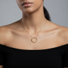 Collar-plata-acabado-oro-serpiente-imagen-modelo-Enigma-plata
