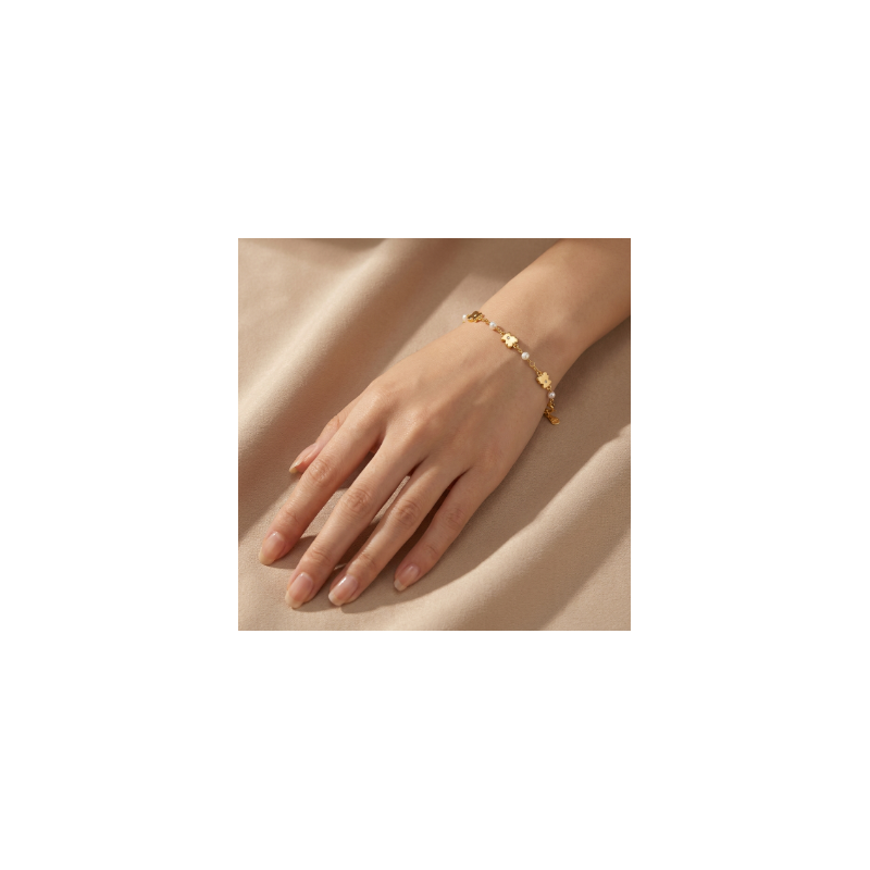 Pulsera-plata-acabado-oro-ositos-imagen-modelo-enigma-plata