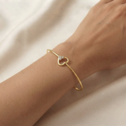 Imagen-pulsera-plata-acabada-oro-corazones-Enigma-plata