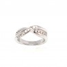 ANILLO DE PLATA Y CIRCONITAS MONTADO